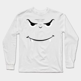 Vampire Face Funny Halloween Design Long Sleeve T-Shirt